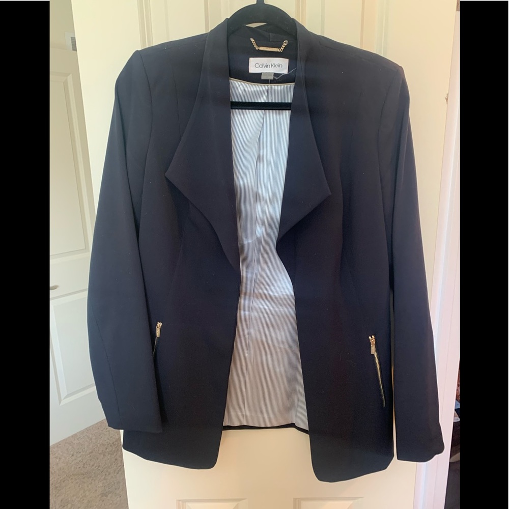 Calvin Klein navy blue blazer